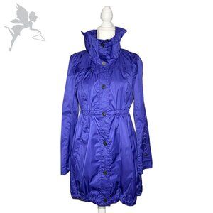 MARC NEW YORK Longline Drawstring Waist Parachute Raincoat